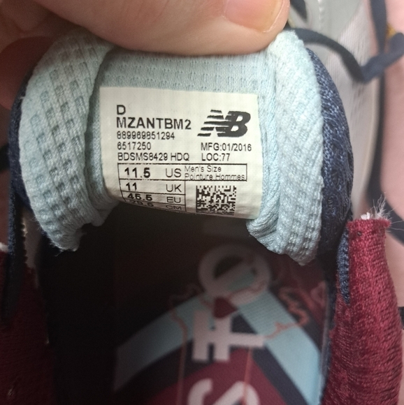 NB NEW BALANCE Fresh Foam Zante V2 Boston Marathon sneakers athletic mens  11.5 - Picture 11 of 13